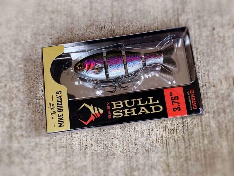 Catch Co Mike Bucca's Baby Bull Shad Swimbait 3.75" 1/2 oz Rainbow Trout - Image 4